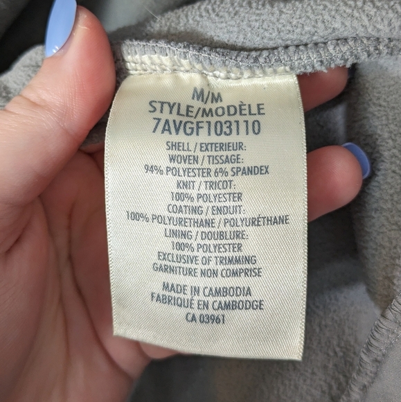 Wind‎ River Outfitting Co. Weather Resistant Windbreaker Grey Knit Jacket Size M - Picture 6 of 7